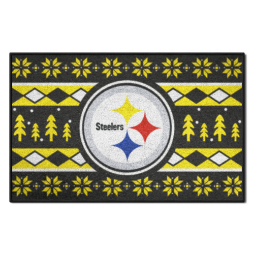 NFL - Pittsburgh Steelers Holiday Sweater Starter Mat - IMAGE 1