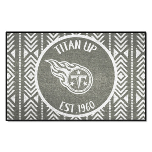 19" x 30" Gray NFL Tennessee Titans Rectangular Starter Mat - IMAGE 1