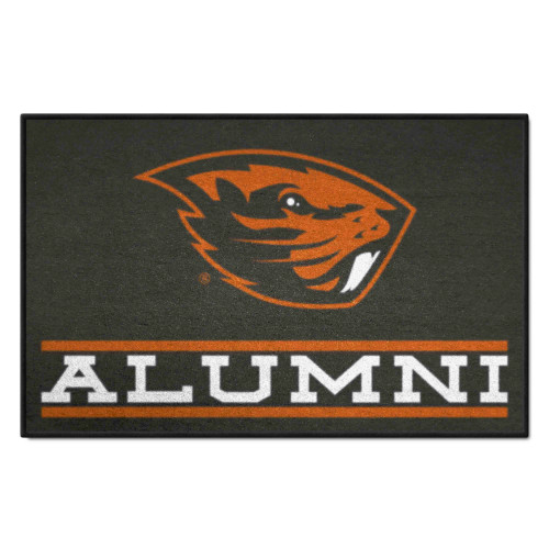 NCAA Black and Orange Beavers Alumni Starter Door Mat 30" x 19" - IMAGE 1