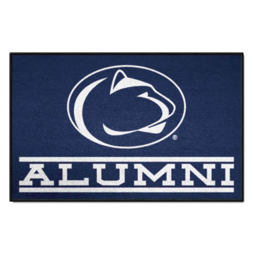 NCAA Blue and White Nittany Lions Alumni Starter Doormat 30" x 19" - IMAGE 1