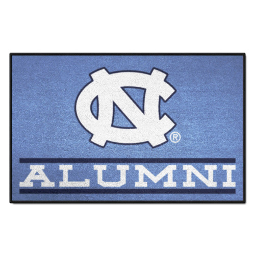 NCAA Blue and White Tar Heels Alumni Starter Doormat 30" x 19" - IMAGE 1