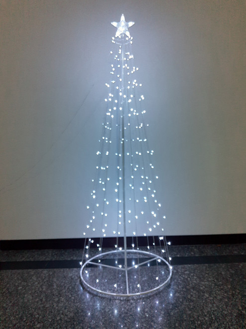 6.75' Pre-Lit Multi-Function Timed Outdoor Christmas Tree, LED RGB Lights with Remote - IMAGE 1