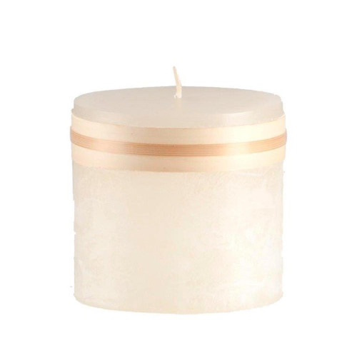Cylindrical Accent Pillar Candle - 3.25" - Cream - IMAGE 1