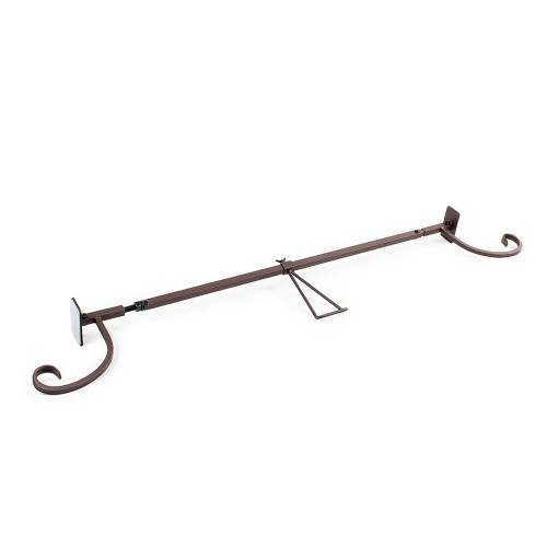 7.5" x 43" Hickory Brown Slim Single Door Garland Christmas Hanger - IMAGE 1