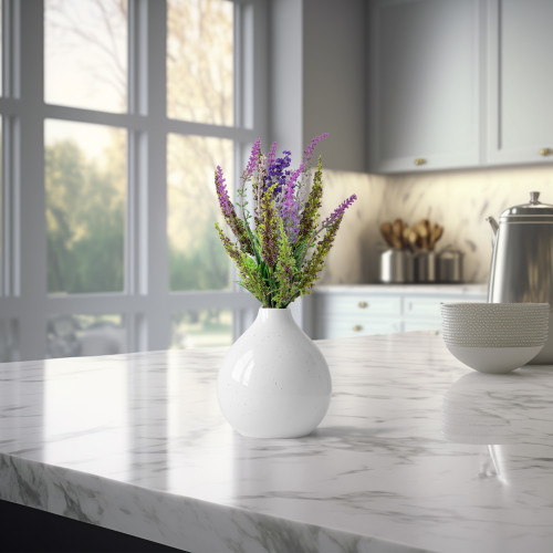 Lavender Artificial Floral Bundle Spray - 11.5" - Purple and Green - IMAGE 1