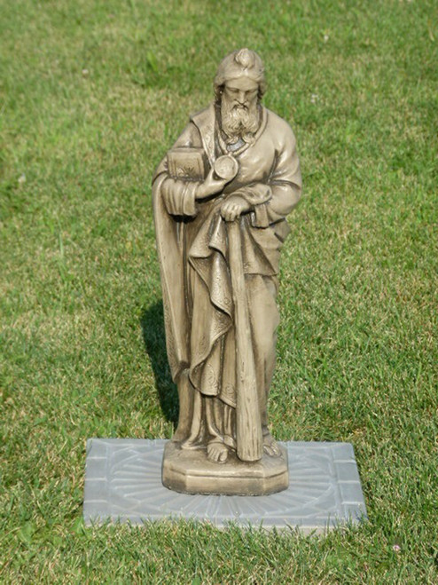 25” Moss Finished St Jude Outdoor Statue Decoration - IMAGE 1