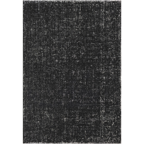 4’ x 6' Black and White Hand Tufted Rectangular Area Throw Rug - IMAGE 1