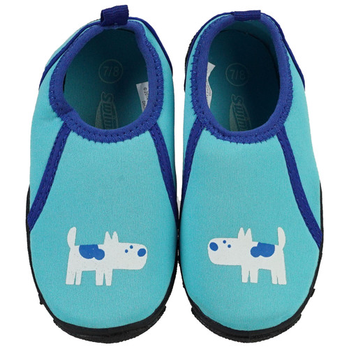 Blue and Teal Children's Water-Resistant Swim Shoes - Size 7-8 - IMAGE 1