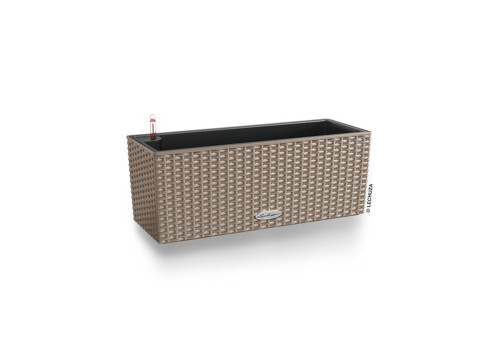 20" Sand Brown All In One Wicker Finish Planter - IMAGE 1