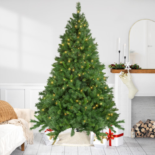 Pre-Lit Full Chatham Pine Artificial Christmas Tree - 7.5' - Clear Lights - IMAGE 1