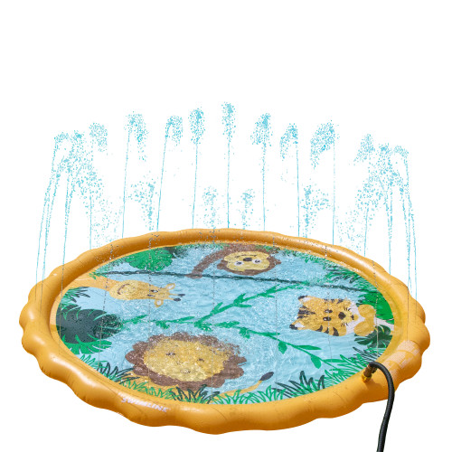 60" Inflatable Safari Children's Sprinkler Mat - IMAGE 1