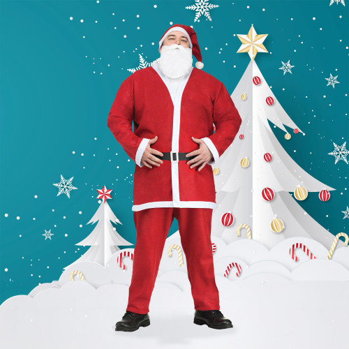 Pub Crawl Adult Santa Claus Suit Christmas Costume - Plus Size - IMAGE 1