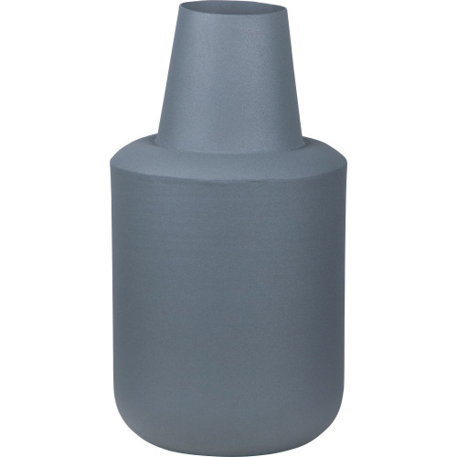 11.5" Charcoal Gray Powder Coated Garden Style Tabletop Vase - IMAGE 1