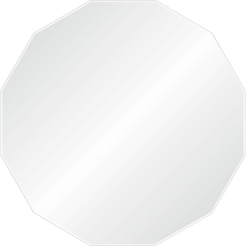 40" Clear Unframed Beveled Multisided Wall Mirror - IMAGE 1