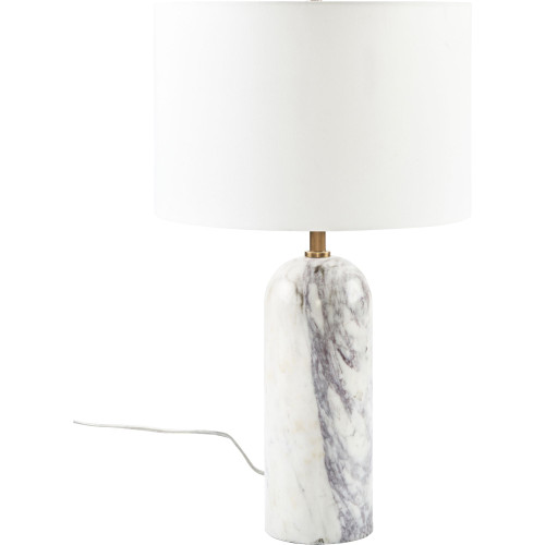 20" White Classic 3-Way Switch Table Lamp - IMAGE 1