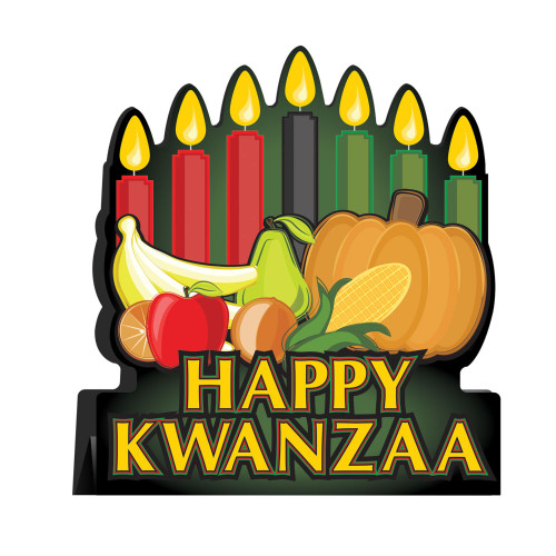 15" Vibrant Unique 3-D Happy Kwanzaa Centerpieces Decor - IMAGE 1
