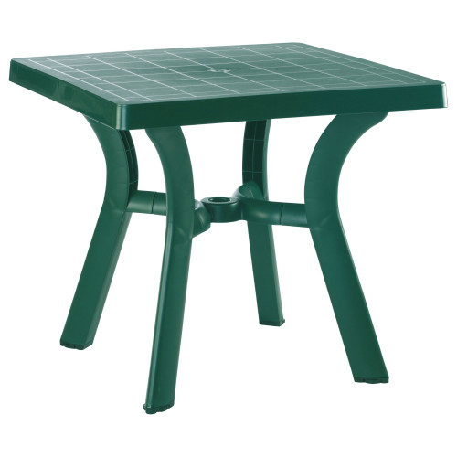 31" Green Square Outdoor Patio Dining Table - IMAGE 1