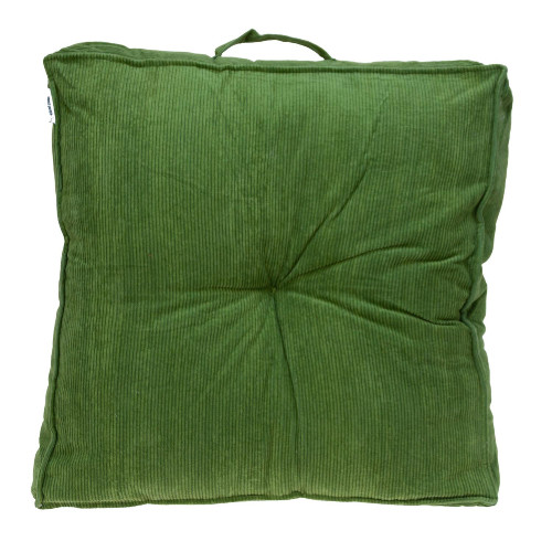 24" Olive Green Transitional Floor Pillow - IMAGE 1