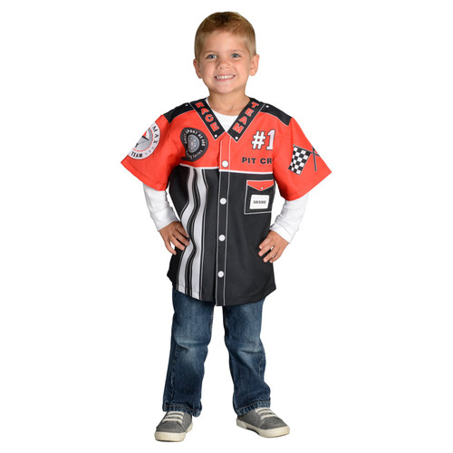 Pit Crew Halloween Costume Shirt Age 3-6 - IMAGE 1