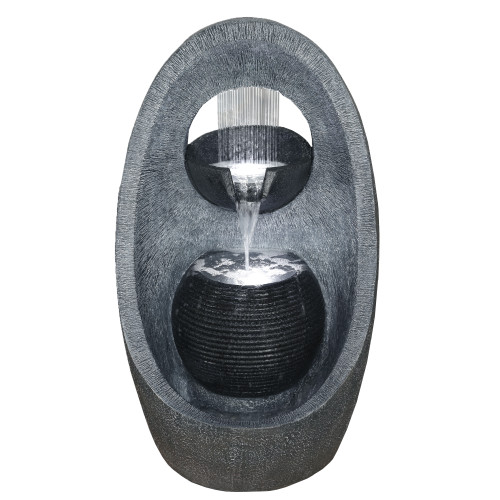 30" LED Modern Style Outdoor Garden Water Fountain - IMAGE 1