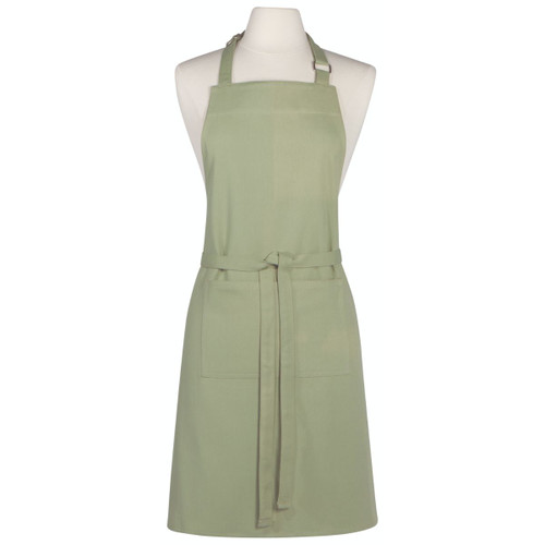 Solid Adjustable Unisex Kitchen Apron - 32" - Sage Green - IMAGE 1