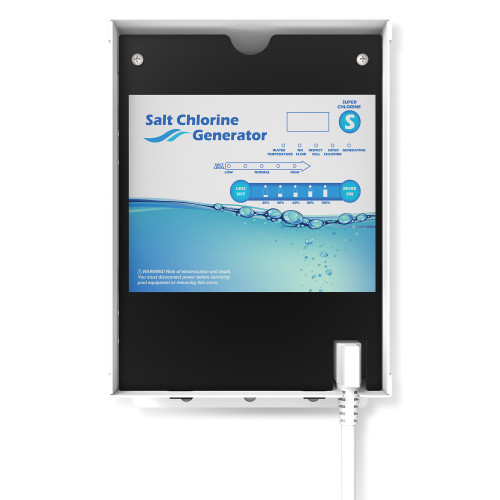 15000 Gallon Swimming Pool Salt Water Chlorine Generator System, 7 Titanium Plates - IMAGE 1