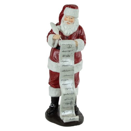 Santa Claus with Naughty or Nice List Christmas Figure - 14" - IMAGE 1