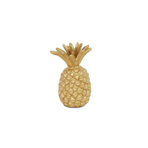 7.5" Gold Tropical Pineapple Tabletop Decoration - IMAGE 1