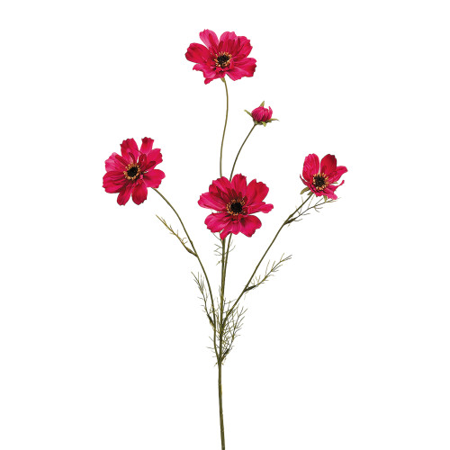Cosmos Artificial Floral Spray - 32" - Pink - IMAGE 1