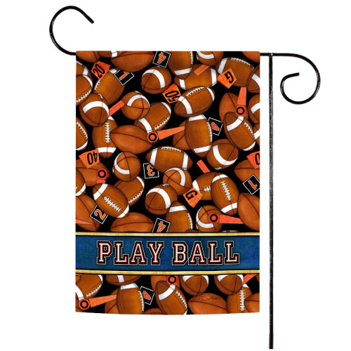 American Football "Play Ball" Outdoor Garden Flag 18" x 12.5" - IMAGE 1