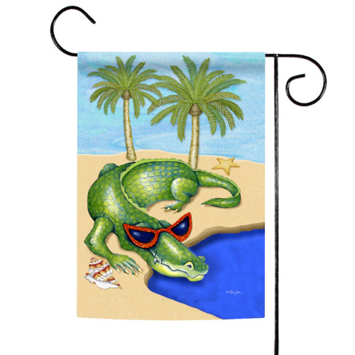 Alligator Island Outdoor Garden Flag 18" x 12.5" - IMAGE 1