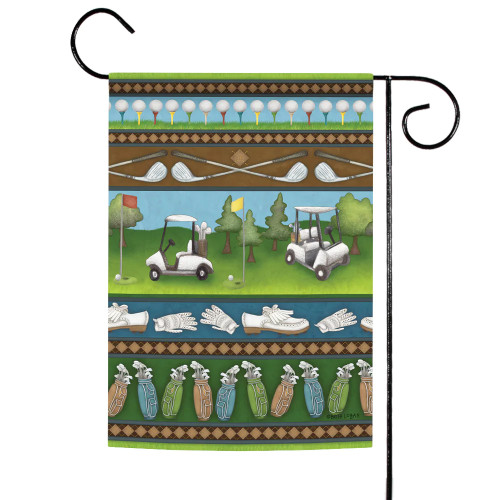 Country Club Collage Outdoor Garden Flag 18" x 12.5" - IMAGE 1