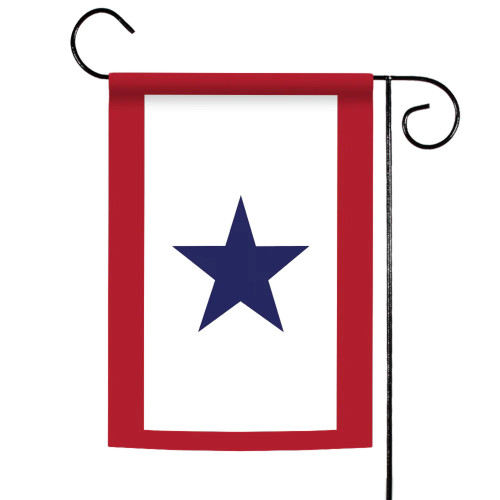 Patriotic Service Star Outdoor Garden Flag 18" x 12.5" - IMAGE 1