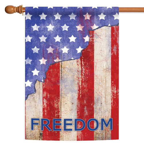 Patriotic "Freedom" Star-Spangled Banner Outdoor Flag - 40" x 28" - IMAGE 1