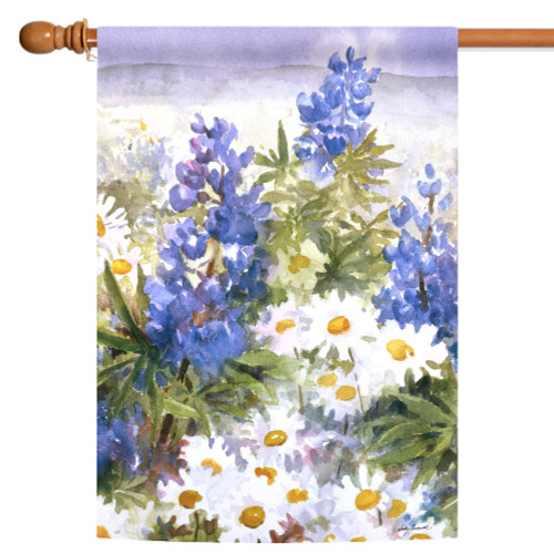 Beautiful Wildflowers Outdoor House Flag 40" x 28" - IMAGE 1