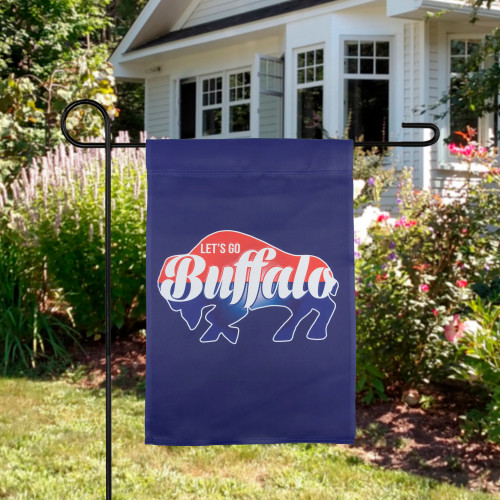 Let's Go Buffalo Outdoor Garden Flag 18" x 12.5" - IMAGE 1