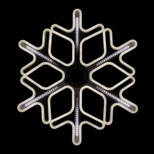 23.25" Cascading Lighted Snowflake Outdoor Christmas Decoration - IMAGE 1