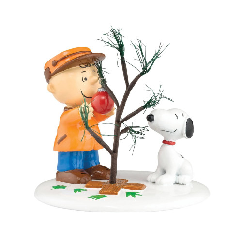 Dept 56 Peanuts The Perfect Tree Christmas Figure - IMAGE 1