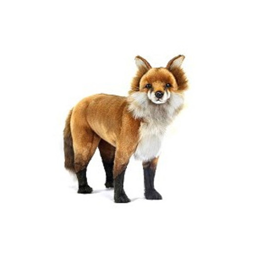 Set of 2 Handcrafted Red Fox Stuffed Animals 17.5" - IMAGE 1