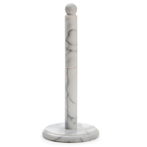Marble Paper Towel Holder - 12.75" - White and Gray - IMAGE 1