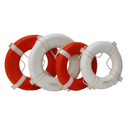 24" Orange Boating Standard Inflatable Ring Buoy - IMAGE 1