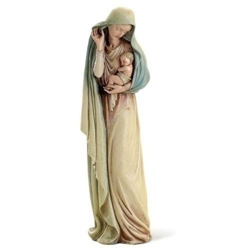 Madonna and Child Hand Crafted Statue - 18" - IMAGE 1