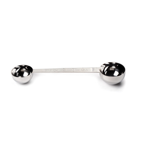 7.75" Stainless Steel Double Coffee Scoop - IMAGE 1