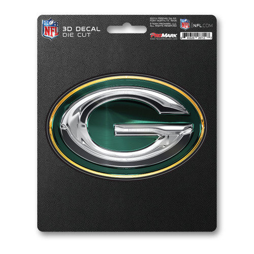 6.25” NFL Green Bay Packers 3D Decal Sticker - IMAGE 1