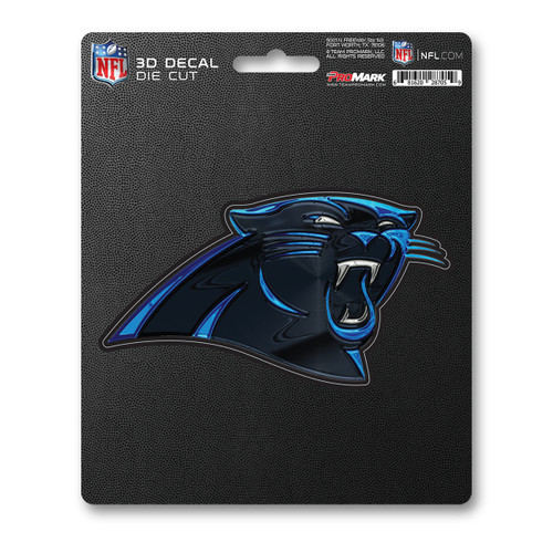 6.25” NFL Carolina Panthers 3D Decal Sticker - IMAGE 1