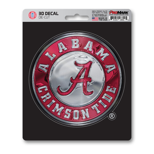 6.25” NCAA University of Alabama 3D Decal Sticker - IMAGE 1