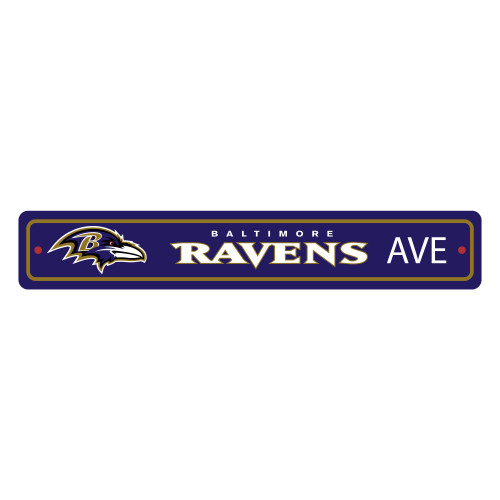 23.5" NFL Baltimore Ravens "Ave" Wall Sign - IMAGE 1