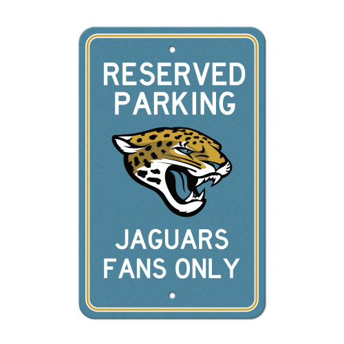 18" NFL Jacksonville Jaguars 'Reserved Parking' Wall Sign - IMAGE 1