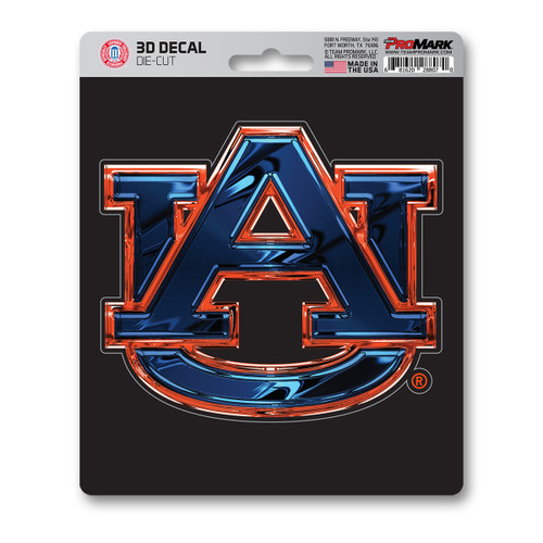 6.25” NCAA Auburn University 3D Decal Sticker - IMAGE 1