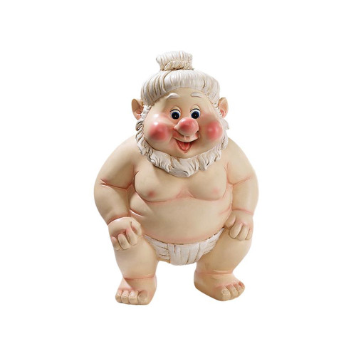 10" Standing Sumo Gnome Outdoor Garden Statue - IMAGE 1